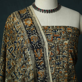Pedana hand block print natural dyed cotton kalamkari 2pc