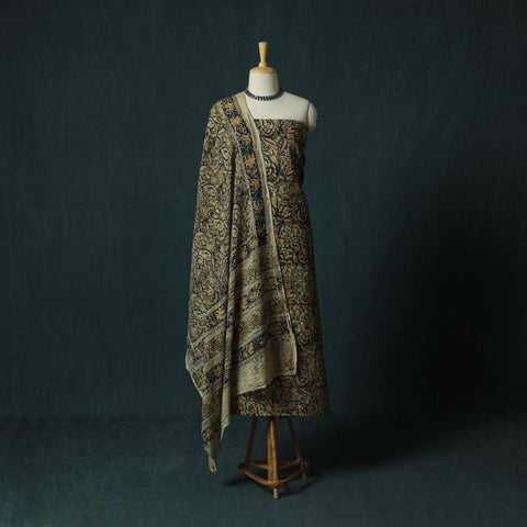 Pedana hand block print natural dyed cotton kalamkari 2pc