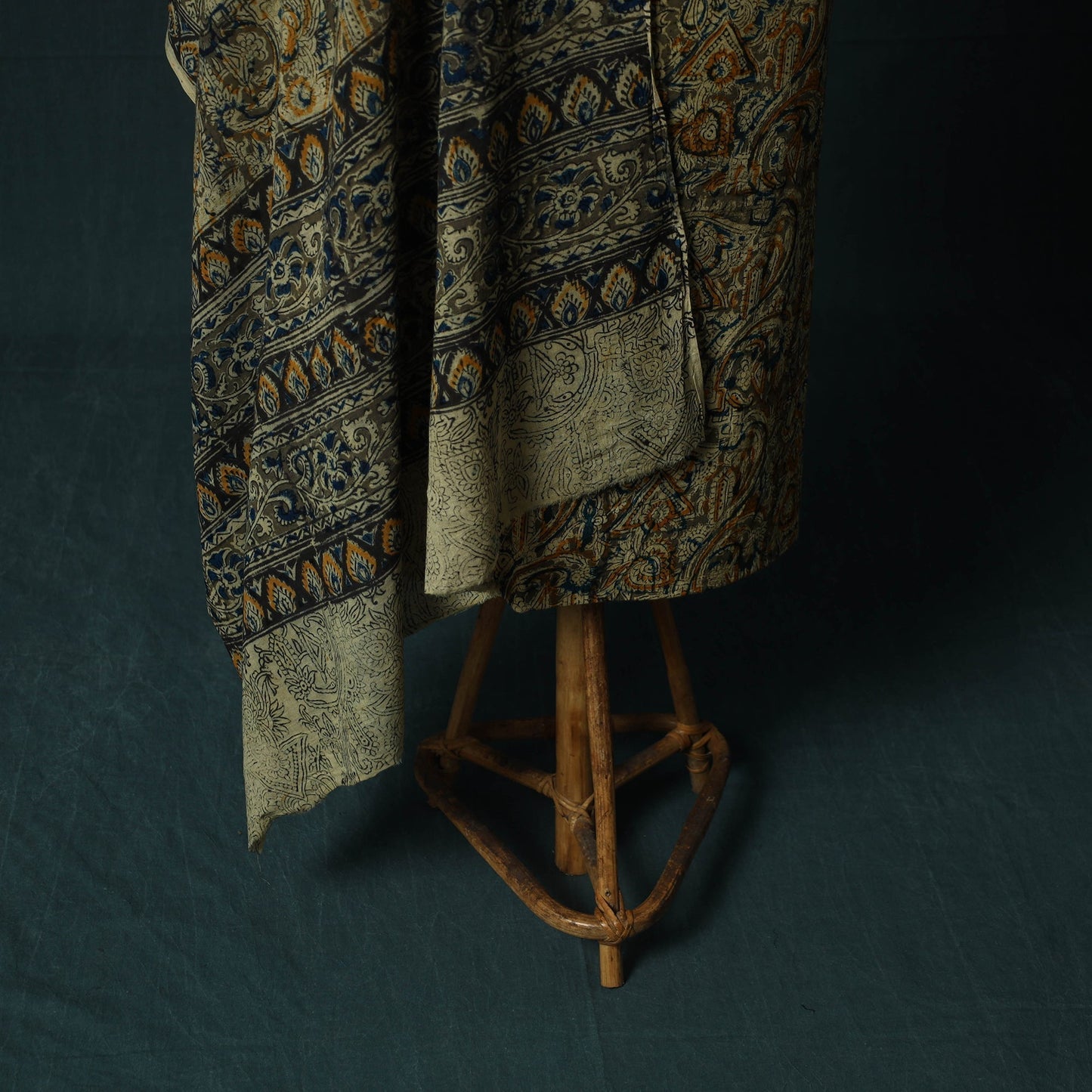 Pedana hand block print natural dyed cotton kalamkari 2pc