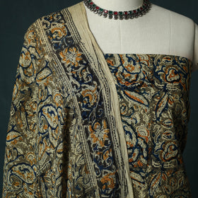 Pedana hand block print natural dyed cotton kalamkari 2pc