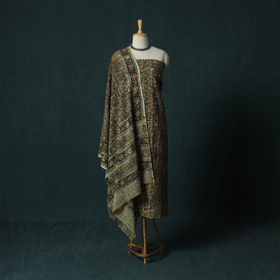 Pedana hand block print natural dyed cotton kalamkari 2pc