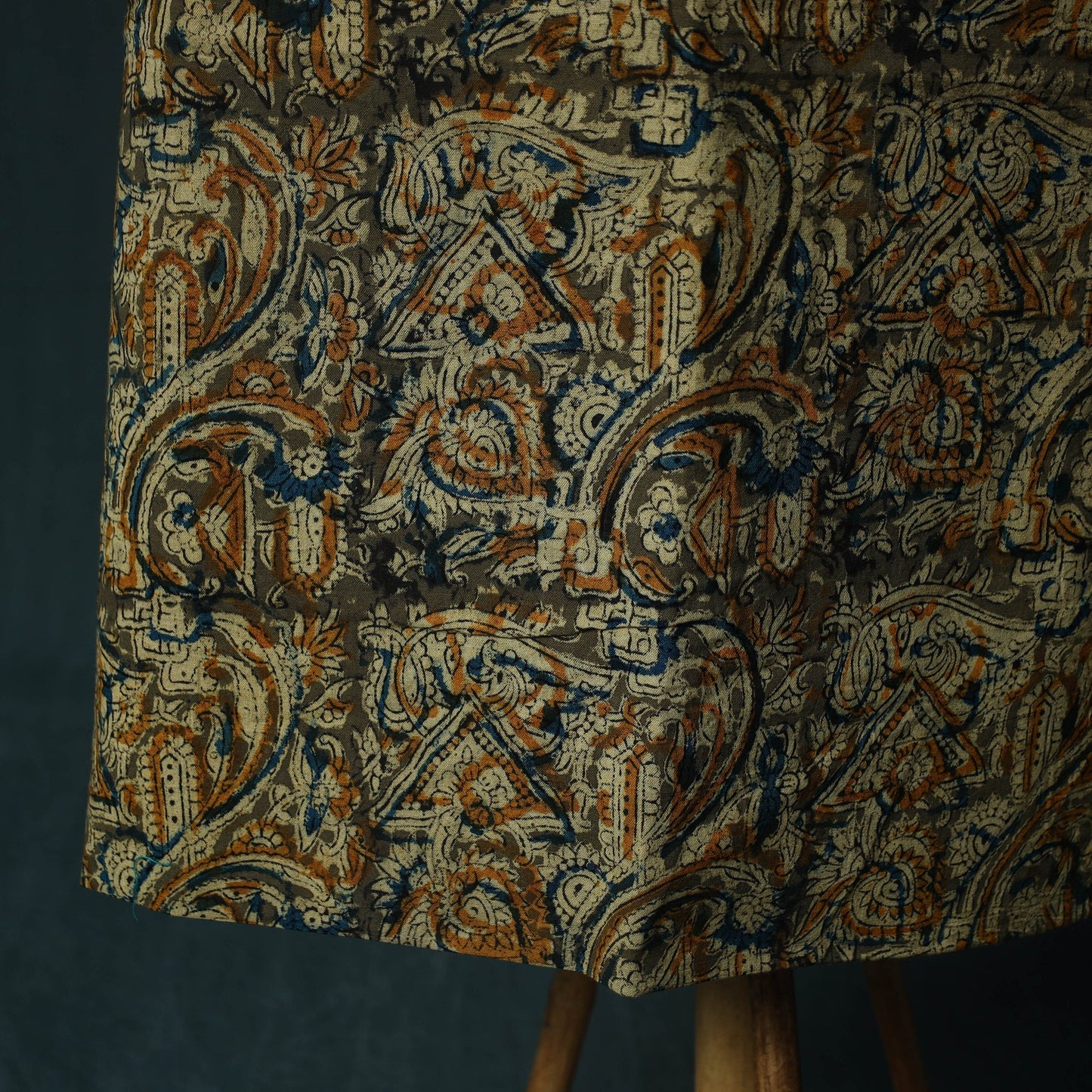 Pedana hand block print natural dyed cotton kalamkari 2pc
