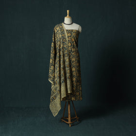 Pedana hand block print natural dyed cotton kalamkari 2pc