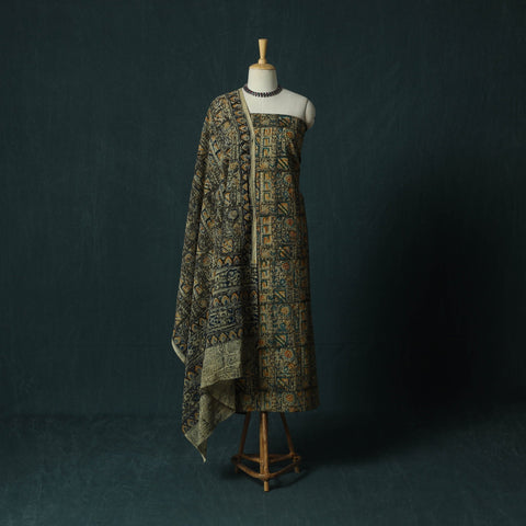 Pedana hand block print natural dyed cotton kalamkari 2pc