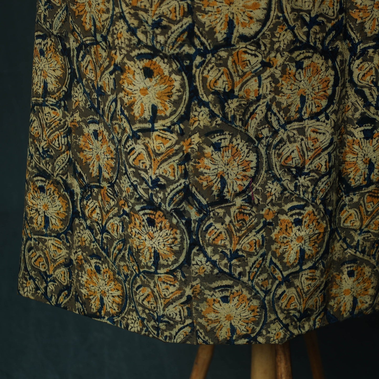 Pedana hand block print natural dyed cotton kalamkari 2pc