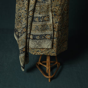 Pedana hand block print natural dyed cotton kalamkari 2pc