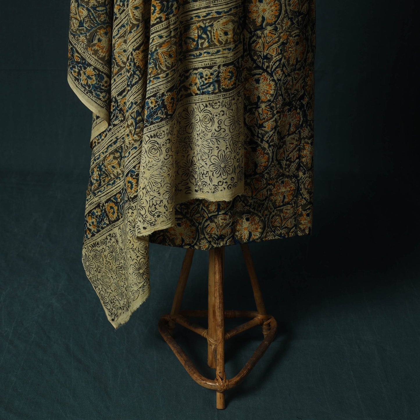 Pedana hand block print natural dyed cotton kalamkari 2pc