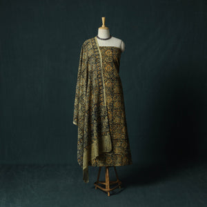 Pedana hand block print natural dyed cotton kalamkari 2pc