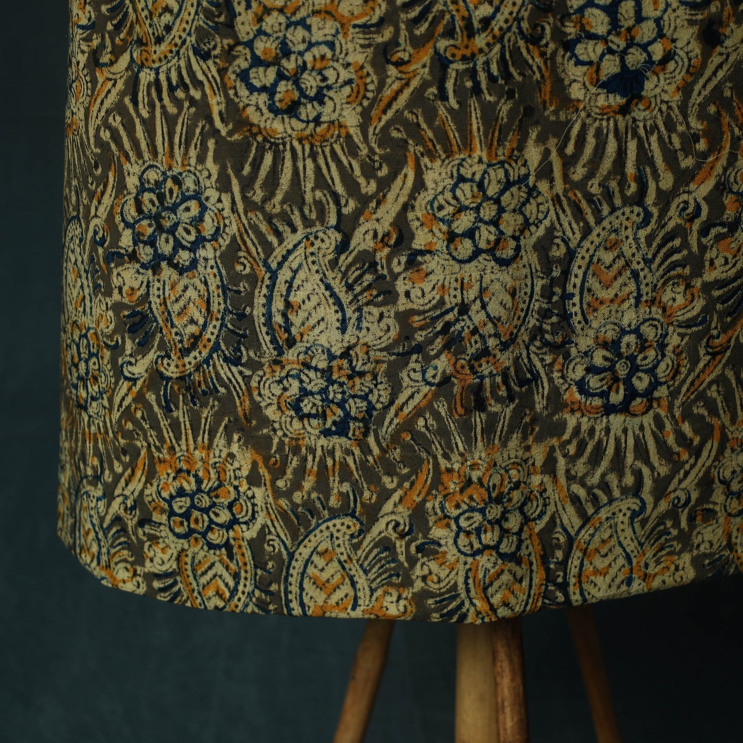 Pedana hand block print natural dyed cotton kalamkari 2pc