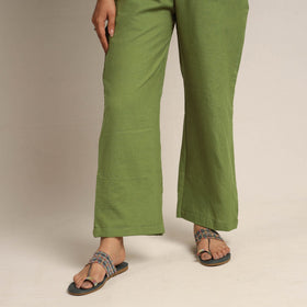 Green - pedana kalamkari printed cotton kurta with palazzo