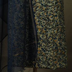 Pedana kalamkari hand block print natural dyed cotton 2pc