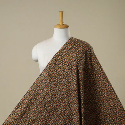 Pedana natural dyed cotton kalamkari fabric 04 - handcrafted