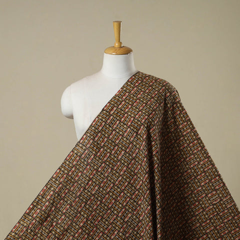 Pedana natural dyed cotton kalamkari fabric 04 - handcrafted