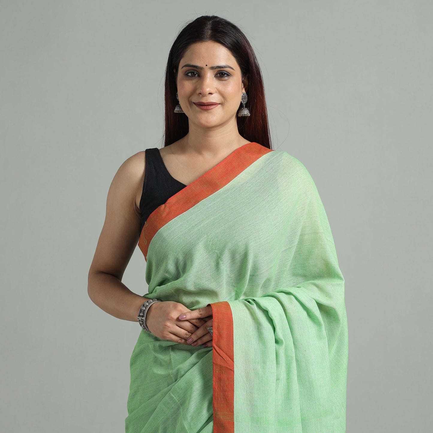 Buy Phulia Bengal Handloom Mul Cotton Saree 48 Online at iTokri.com