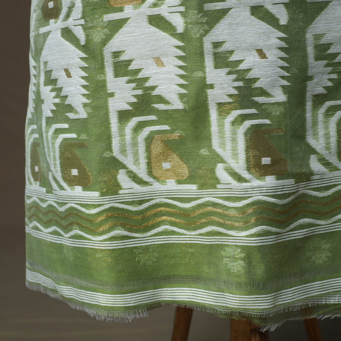 Phulia jamdani silk cotton 2pc unstitched dress material 09