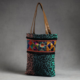 Buy Phulkari Embroidery Canvas Cotton Tote Bag Online at iTokri.com