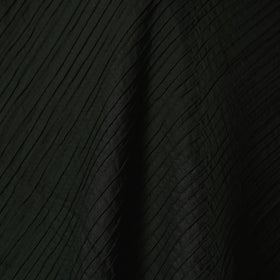 Black - pintuck plain cotton fabric 04 - handcrafted