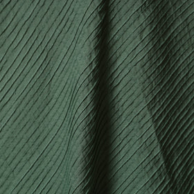 Green - pintuck plain cotton fabric 07 - handcrafted