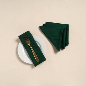 Pintuck plain table napkin (set of 4) 05 - handcrafted