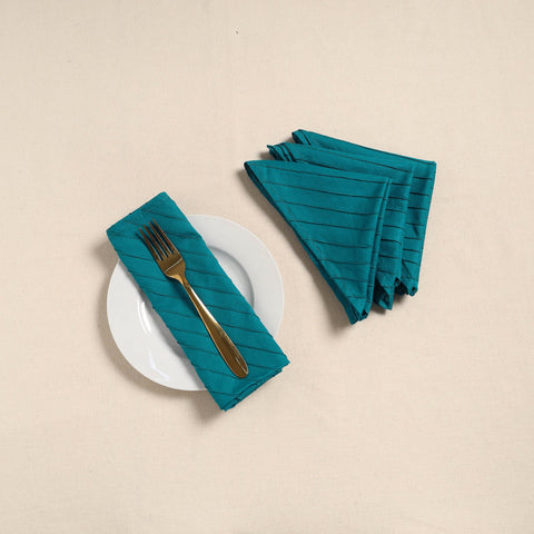 Pintuck plain table napkin (set of 4) 07 - handcrafted