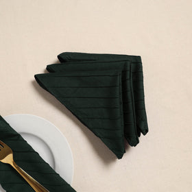 Pintuck plain table napkin (set of 4) 09 - handcrafted