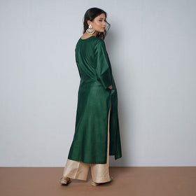Buy iTokri Casuals - Tussar Silk Long Kurta for Women
