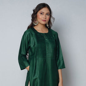 Buy iTokri Casuals - Tussar Silk Long Kurta for Women