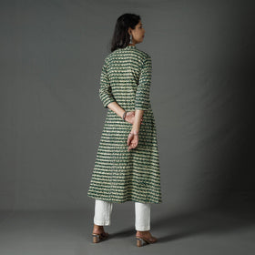Buy Pipad Block Printed Cotton Long Kurta for Women