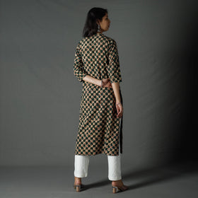 Buy Pipad Block Printed Cotton Long Kurta Online at iTokri.com