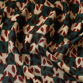 Green - pipad printed cotton fabric - handcrafted