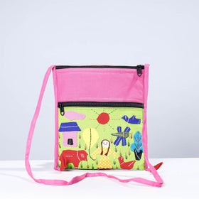  Pipli Applique Work Cotton Sling Bag 