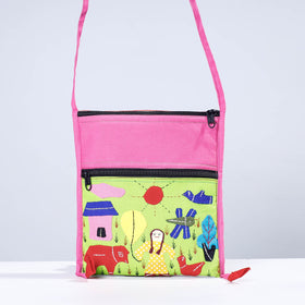  Pipli Applique Work Cotton Sling Bag 