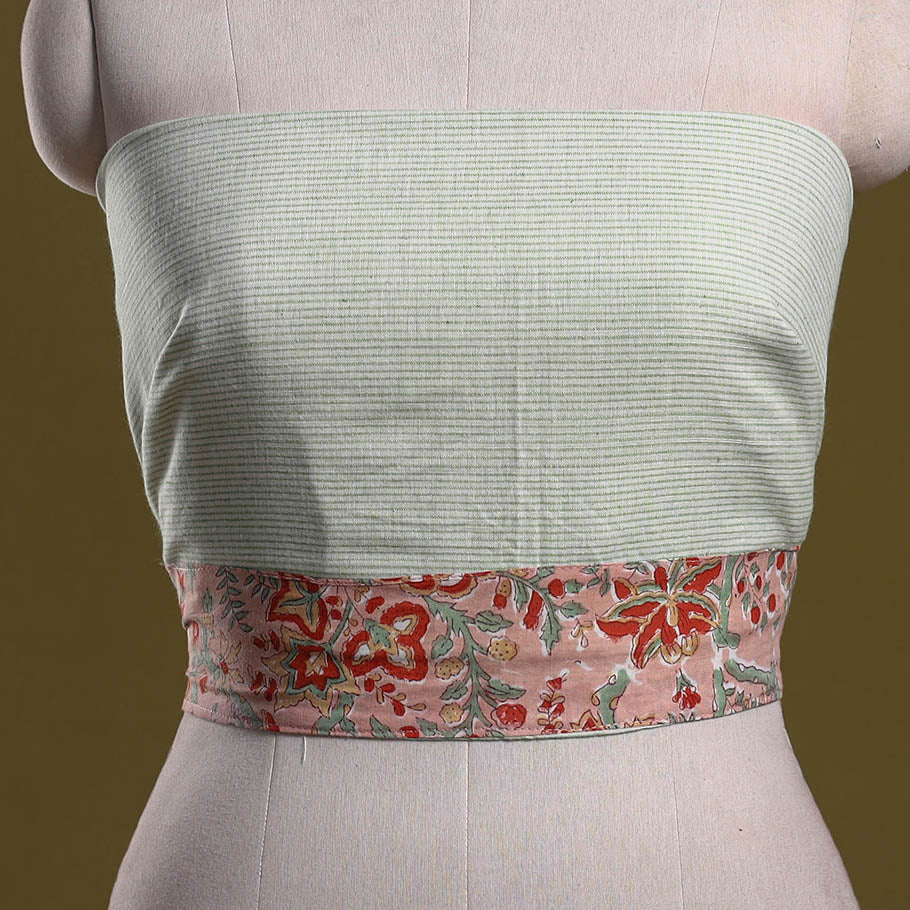 Plain cotton blouse piece 54 - handcrafted