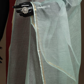 Plain cotton kota doria dupatta 17 - handcrafted