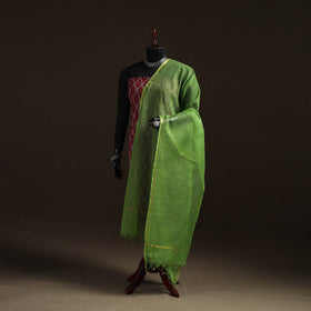 Plain cotton kota doria dupatta 18 - handcrafted