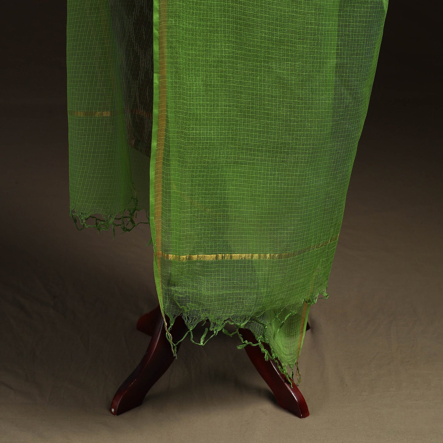Plain cotton kota doria dupatta 18 - handcrafted