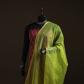 Plain cotton kota doria dupatta 22 - handcrafted