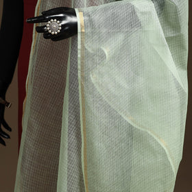 Plain cotton kota doria dupatta 24 - handcrafted