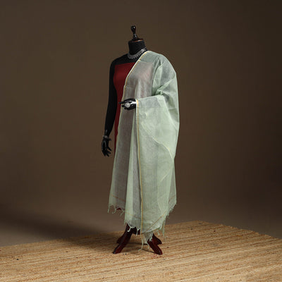 Plain cotton kota doria dupatta 24 - handcrafted