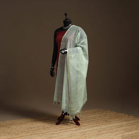 Plain cotton kota doria dupatta 24 - handcrafted