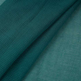 Green Plain Cotton Kota Doria Fabric 