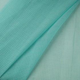 Green Plain Cotton Kota Doria Fabric 