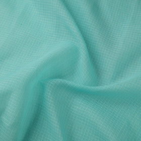 Green Plain Cotton Kota Doria Fabric 