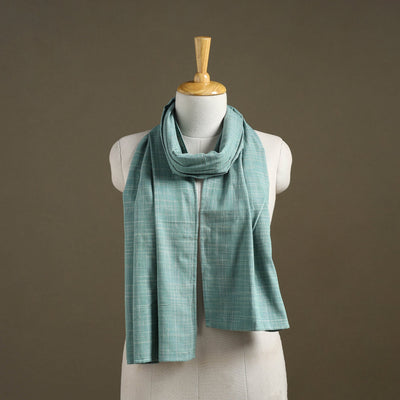 Green Plain Cotton Stole