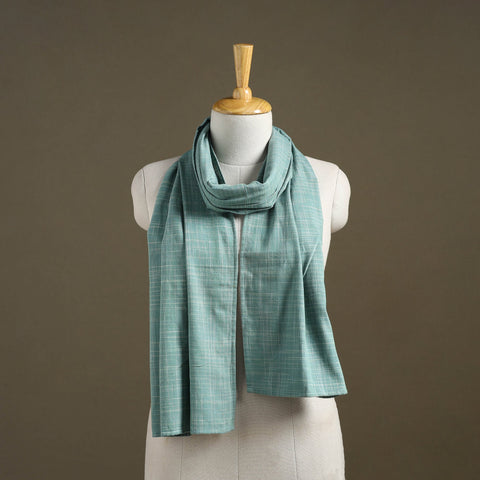 Green Plain Cotton Stole
