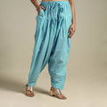 Sky Blue - Plain Cotton Women Salwar 17