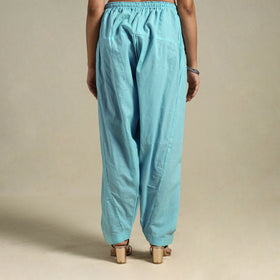 Sky Blue - Plain Cotton Women Salwar 17