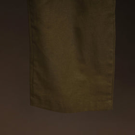 Green - plain flex cotton elasticated palazzo 04