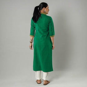  Plain Jhiri Handloom Cotton Long Kurta 