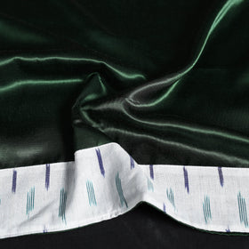 Green Plain Mashru Silk Blouse Piece 